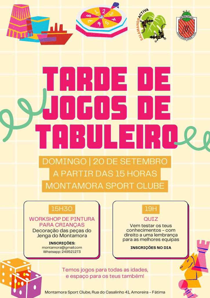 Dia de Jogos de Tabuleiro (parceria ACRADE – Salamandra Ativa)